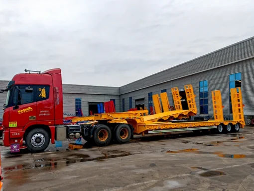 3 Axles Low Bed Trailer