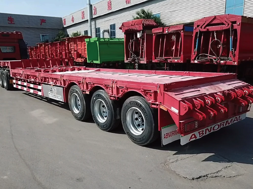 lowbed semi trailer