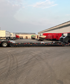 Detachable gooseneck low bed trailer