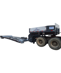 Detachable gooseneck low bed trailer