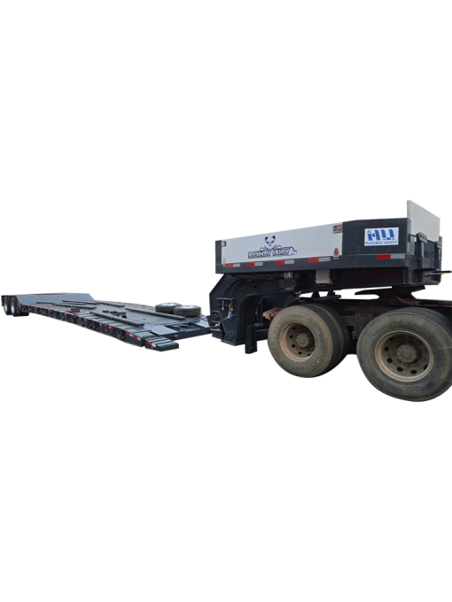 Detachable gooseneck low bed trailer